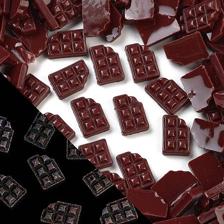Luminous Resin Imitation Chocolate Decoden Cabochons RESI-K036-28G-02-1
