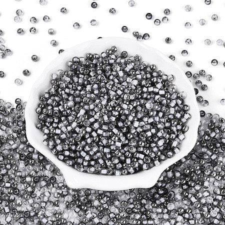 Transparent Inside Colours Glass Seed Beads SEED-T007-19A-10-1