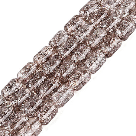 Transparent Crackle Glass Beads Strands GLAA-NH0001-04-A10-1