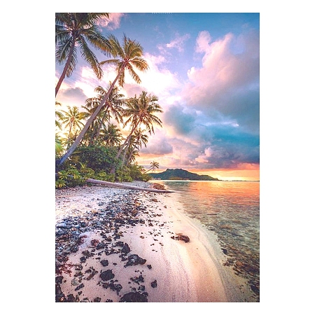 Beach Scenery DIY Diamond Painting Kit PW-WG29849-18-1