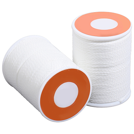 2 Rolls Round Waxed Polyester Cord YC-PA0001-01B-1