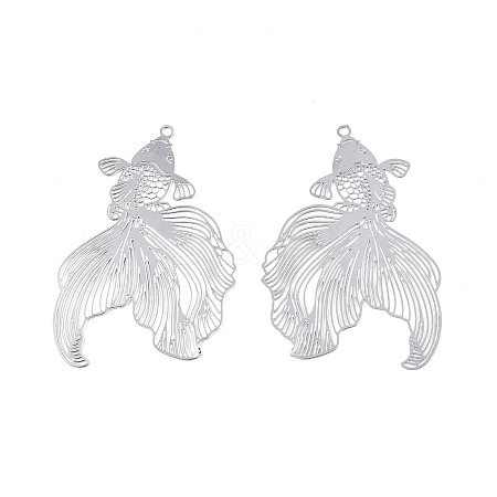 201 Stainless Steel Pendants X-STAS-N102-24P-1
