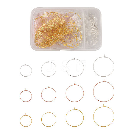 Brass Wine Glass Charm Rings KK-CD0001-05-1