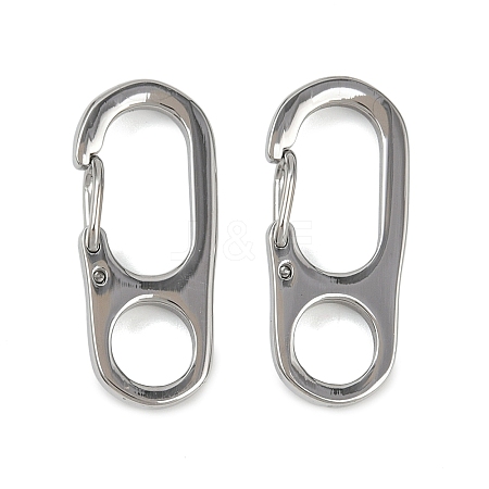 304 Stainless Steel Rock Climbing Carabiners STAS-B089-02B-P-1