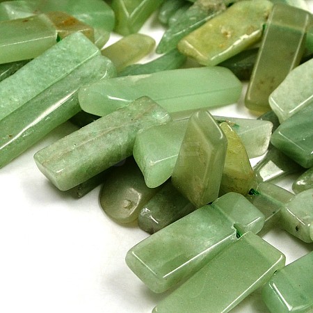 Chip Natural Green Aventurine Graduated Beads Strands G-P064-11-1