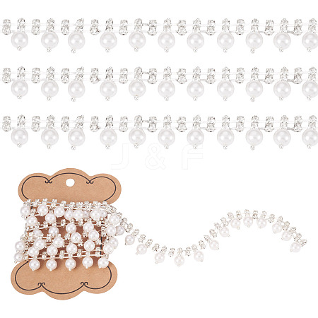 1Yard Round Crystal Glass Rhinestone Cup Chains DIY-PJ0001-43A-1
