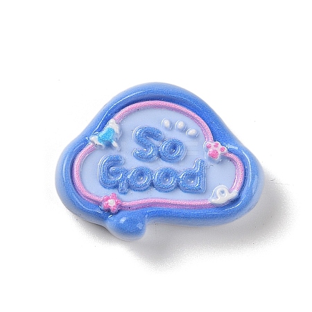 Cloud Cartoon Word So Good Opaque Resin Decoden Cabochons RESI-R447-02F-1