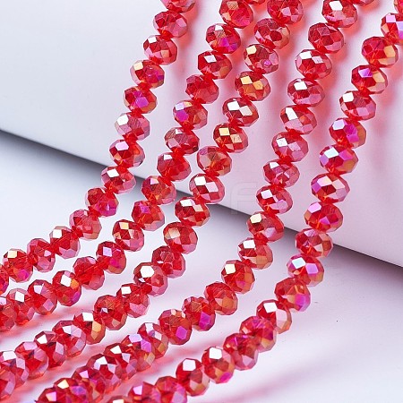 Electroplate Glass Beads Strands LS-EGLA-A034-T6mm-B06-1