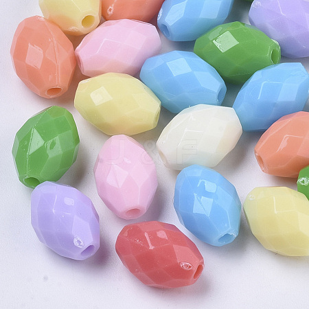 Opaque Acrylic Beads SACR-R245-07-1