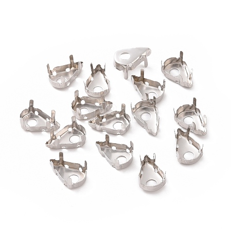 Non-Tarnish Stainless Steel Sew on Prong Settings STAS-L229-08P-1