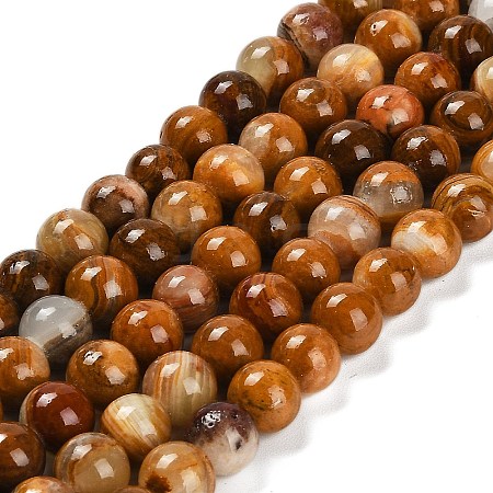 Natural Wood Lace Stone Beads Strands G-B128-A04-03-1