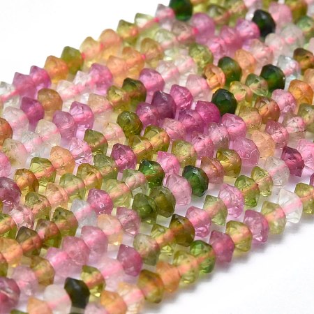 Natural Tourmaline Beads Strands G-M353-A27-3mm-1