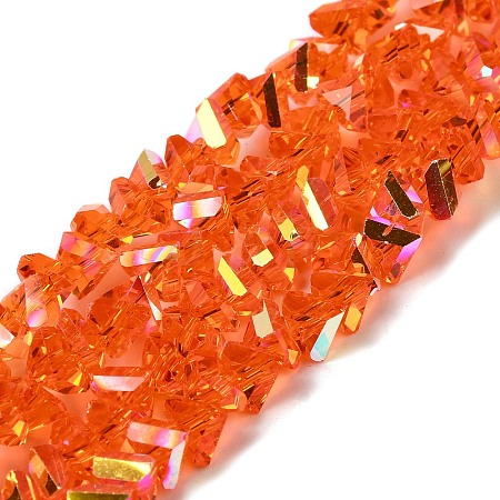 Transparent Glass Beads Strands EGLA-P061-04B-AB10-1