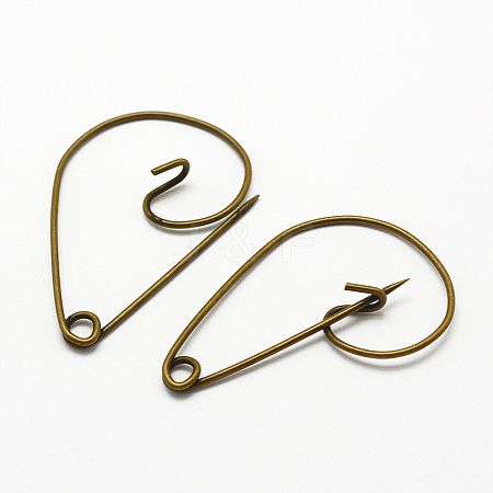 Iron Brooch Findings X-IFIN-K028-01AB-1