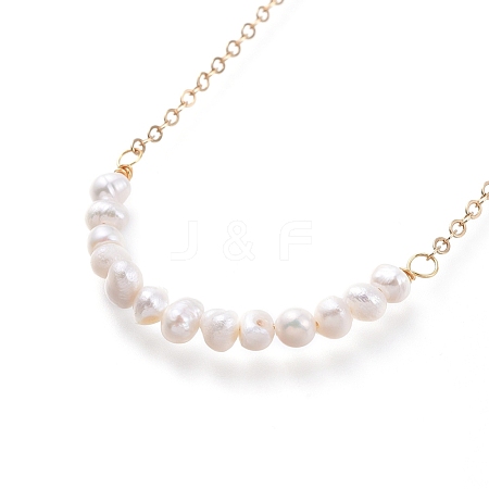 Natural Cultured Freshwater Pearl Beaded Necklaces X-NJEW-JN02746-1
