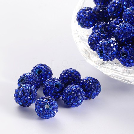 Pave Disco Ball Beads RB-PH0008-30E-1
