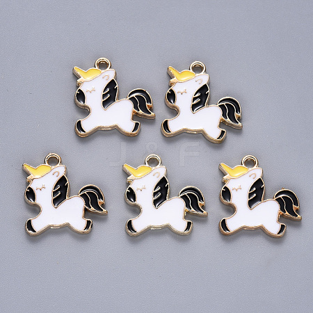 Alloy Enamel Pendants ENAM-N054-013C-1