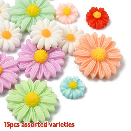 15Pcs 3 Styles Resin Cabochons Sets CRES-YW0002-32A-1
