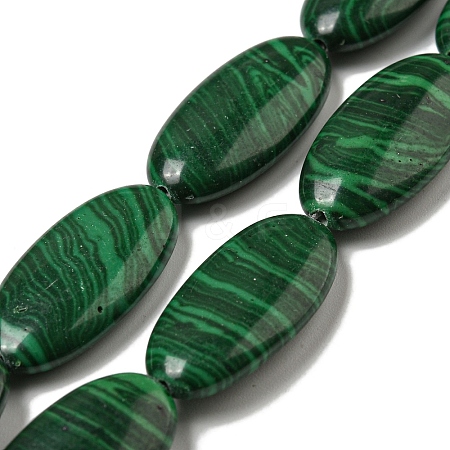 Synthetic Malachite Beads Strands G-B071-C01-01-1