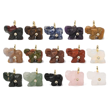 Natural & Synthetic Mixed Stone Pendants G-H357-01G-1