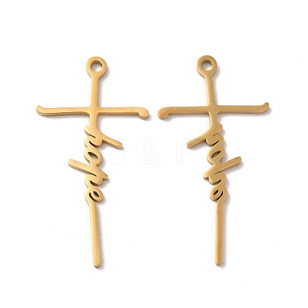 Ion Plating(IP) 304 Stainless Steel Pendants STAS-H212-05G-1