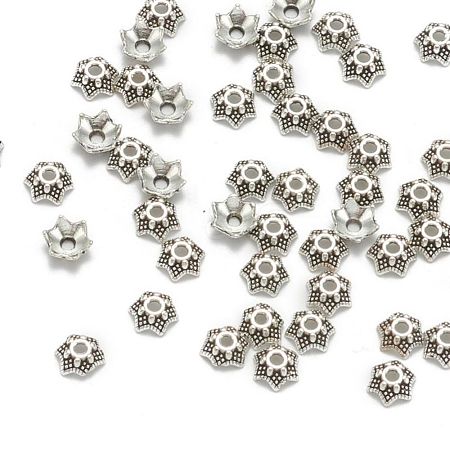 Tibetan Style Bead Caps AA188-AS-NR-1