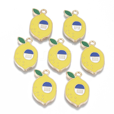 Alloy Enamel Pendants ENAM-T011-41KC-RS-1