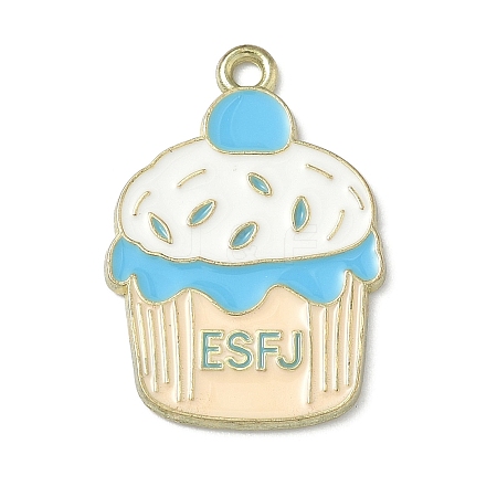 MBTI Theme Alloy Enamel Pendants LS-ENAM-I083-01G-01-1