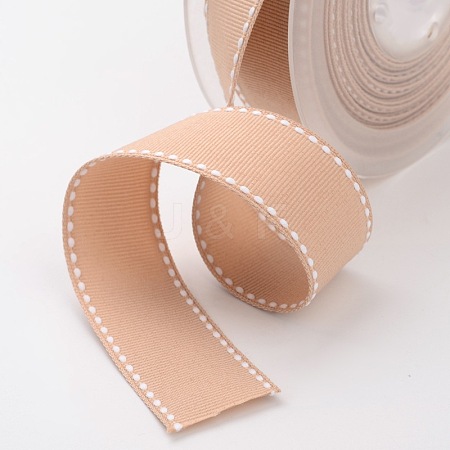 Grosgrain Polyester Ribbons for Gift Packings SRIB-I001-016-835W-1