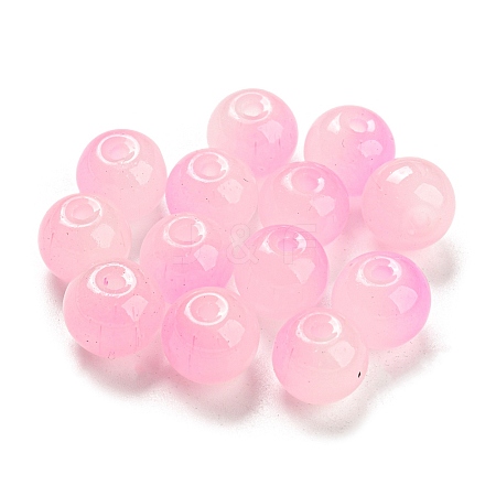 Two Tone Spray Painting Glass Beads GLAA-L046-03D-1