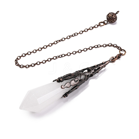 Natural Quartz Crystal Pointed Dowsing Pendulum Big Pendants G-H285-06R-A25-1