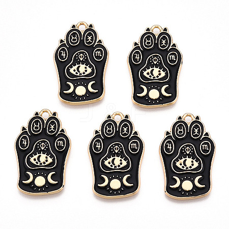 Alloy Enamel Pendants ENAM-CJC0020-19-1