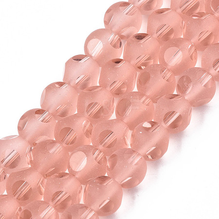 Transparent Glass Beads Strands GLAA-N033-05C-C18-1