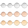 12Pcs 6 Style 304 Stainless Steel Cabochon Connector Settings STAS-SZ0001-42-1