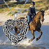Alloy Viking Knot Heart Horse Pendant Necklaces FS-WG2DD1C-01-2