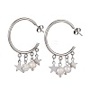 304 Stainless Steel Half Hoop Earrings EJEW-JE05590-01-1