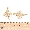 Brass Micro Pave Clear Cubic Zirconia Pendants KK-S531-25G-3