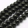 Natural Black Quartz Beads Strands G-F487-02-8mm-1