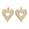 Mother's Day Brass Cubic Zirconia Pendants KK-L251-07G-04-1