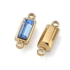 Birthstone 304 Stainless Steel Rhinestone Connector Charms STAS-L022-576G-09-2