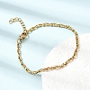 3MM 304 Stainless Steel Twisted Oval Link Chain Bracelets for Man and Women SA-CBAB767-17A-G-1