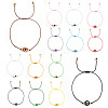 14Pcs 14 Colors Bohemian Style Resin Evil Eye Bead Braided Bracelets BR6167-17-1