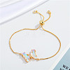 European Jewelry Simple and Elegant Crystal Butterfly Bracelet Adjustable Bracelet for Women ST1969160-1