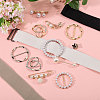 1Bag Iron with Crystal Rhinestone & Resin Brooches JEWB-CA0001-93-6