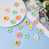98Pcs 7 Colors Opaque Resin Cabochons RESI-DC0001-50-4