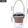 PU Leather Heat Resistant Reusable Cup Sleeve AJEW-GF0003-90C-2