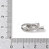 925 Sterling Silver Micro Pave Clear Cubic Zirconia Fold Over Clasps SE-CBAF1B0-03P-2