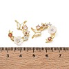 Brass Micro Pave Colorful Cubic Zirconia Pendants CU-CBA8C34-07G-3