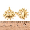 Brass Micro Pave Clear Cubic Zirconia Pendants KK-A304-30A-G-2