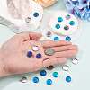 20Pcs 304 Stainless Steel Cabochon Connector Settings DIY-TA0015-44C-6